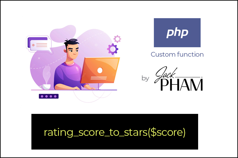 rating_score_to_stars function in PHP